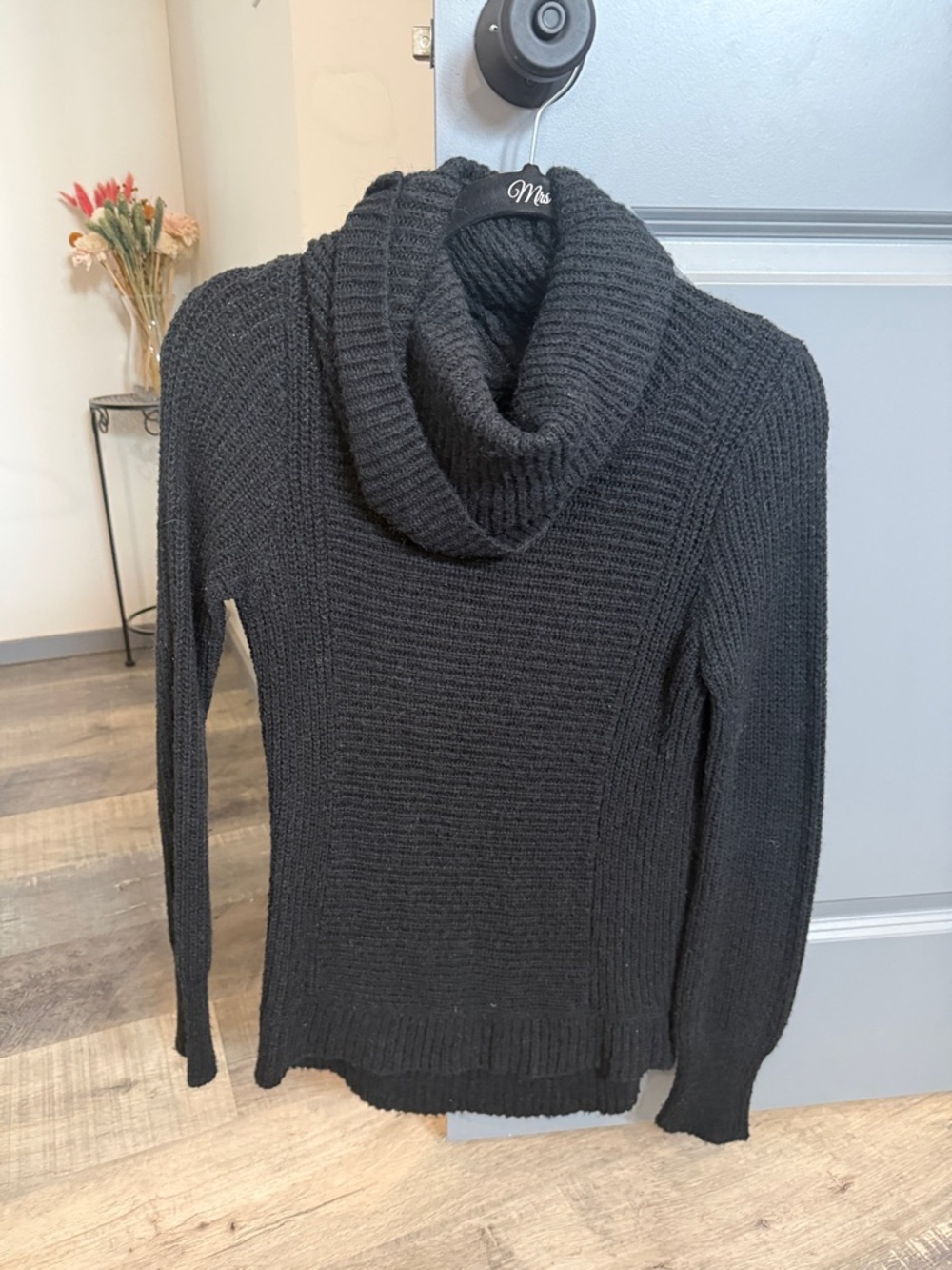 Mountain Khakis Black Cowl Neck Women’s Sweater